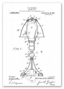 Patent für eine Bankerslampe